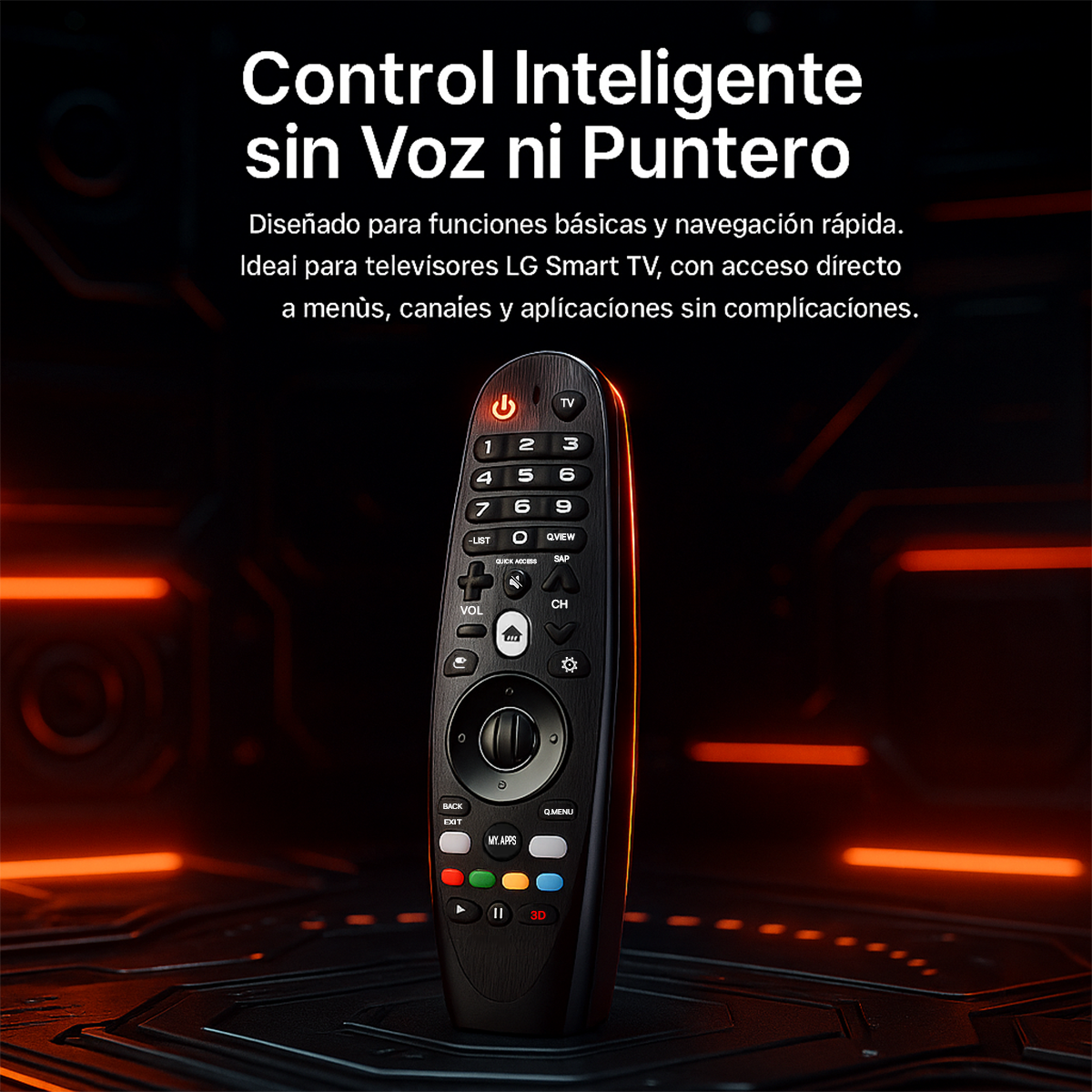CONTROL REMOTO PARA TV LG SMART LED LCD 4K + FUNDA  COLOR  MORADO - 8