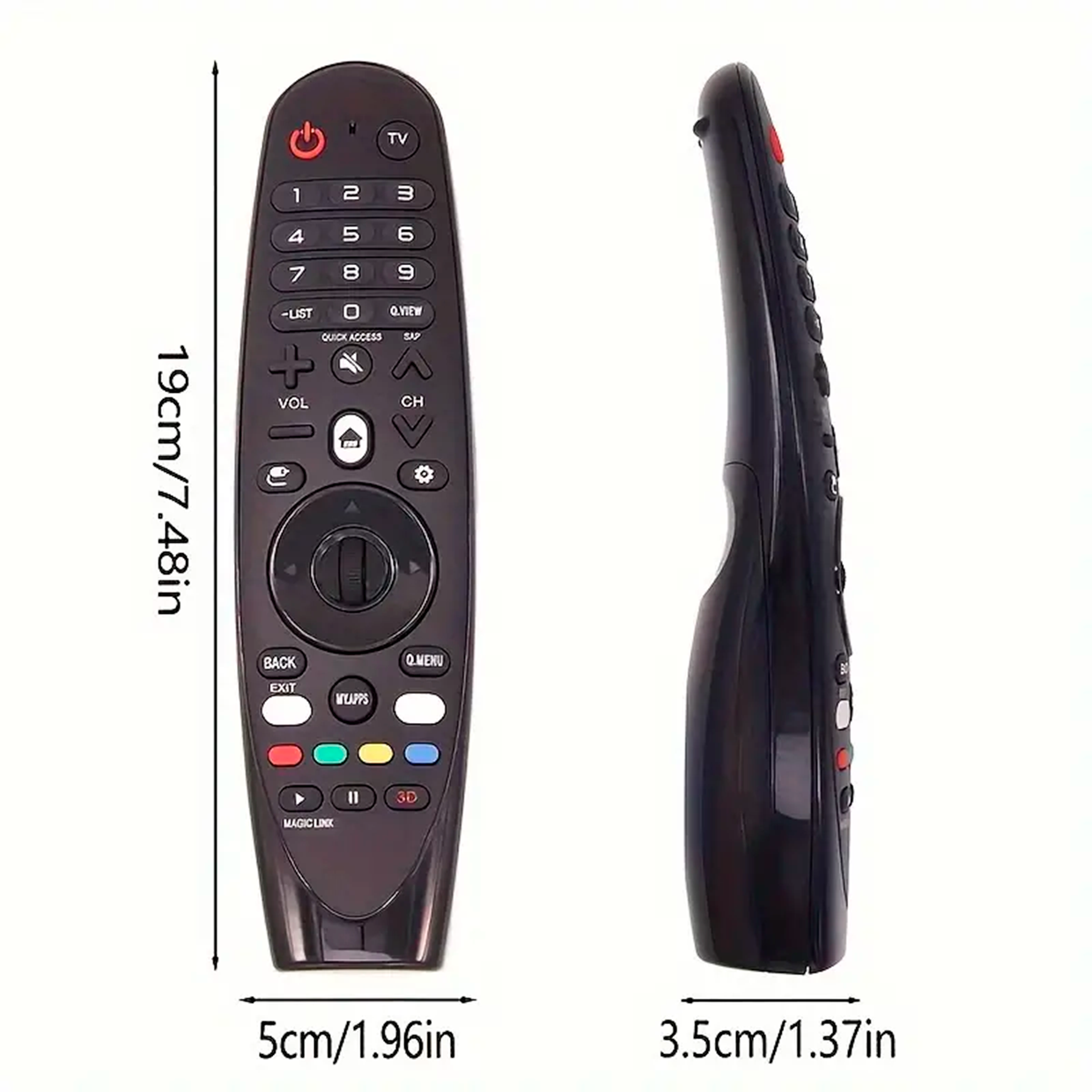CONTROL REMOTO PARA TV LG SMART LED LCD 4K + FUNDA  COLOR  ROJO - 10