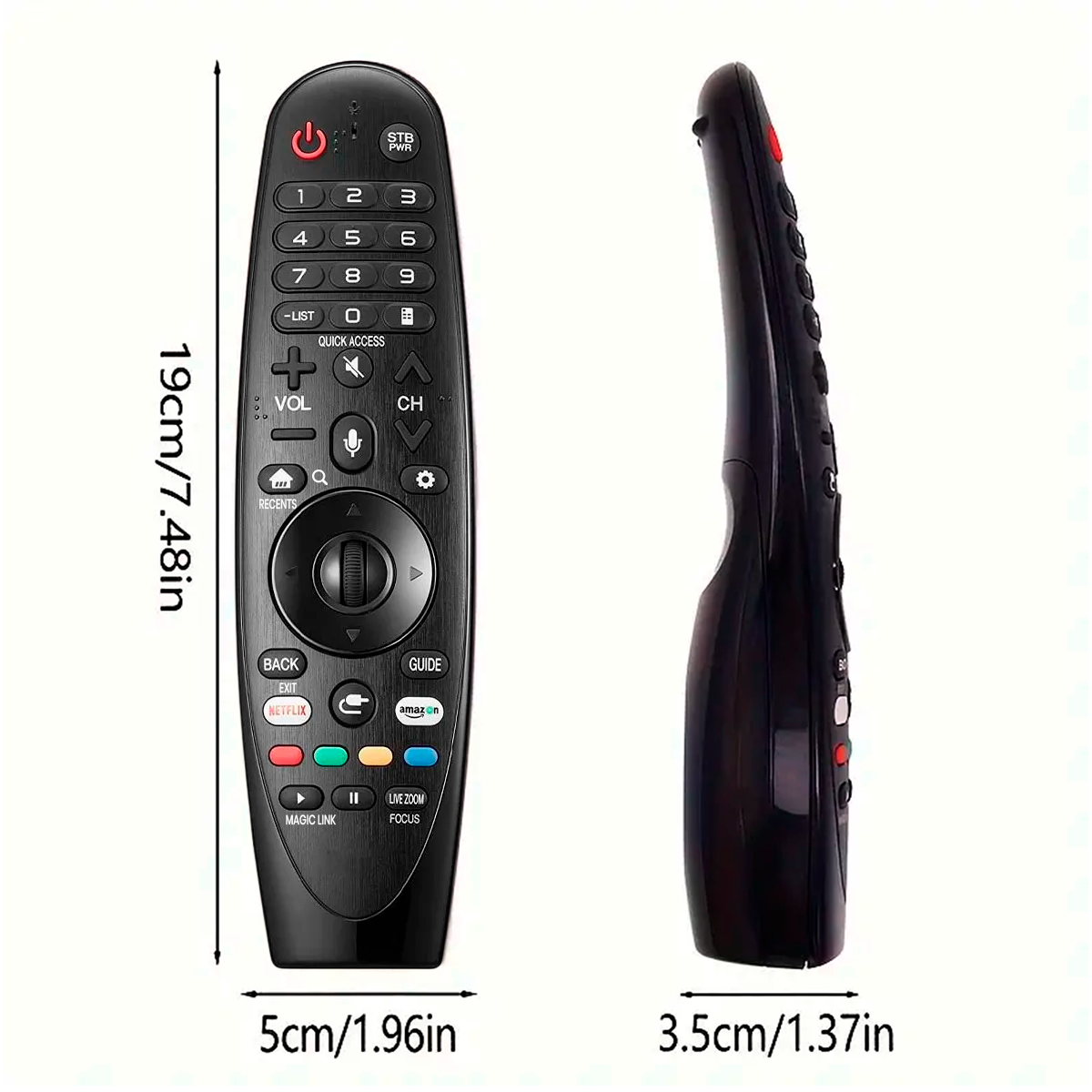 CONTROL REMOTO PARA TV LG SMART LED LCD 4K + FUNDA  COLOR  ROJO - 9