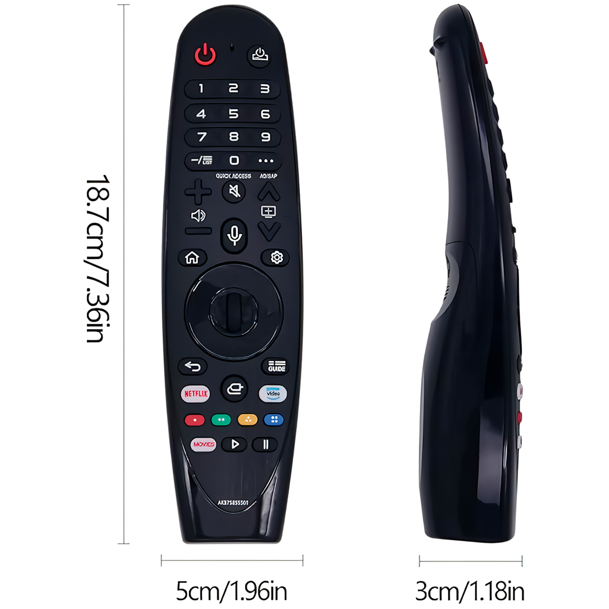 CONTROL REMOTO SMART PARA TV LG CON COMANDO POR VOZ + FUNDA COLOR ROJO - 8