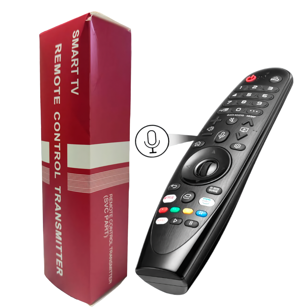 CONTROL REMOTO SMART PARA TV LG CON COMANDO POR VOZ + FUNDA COLOR ROJO - 9