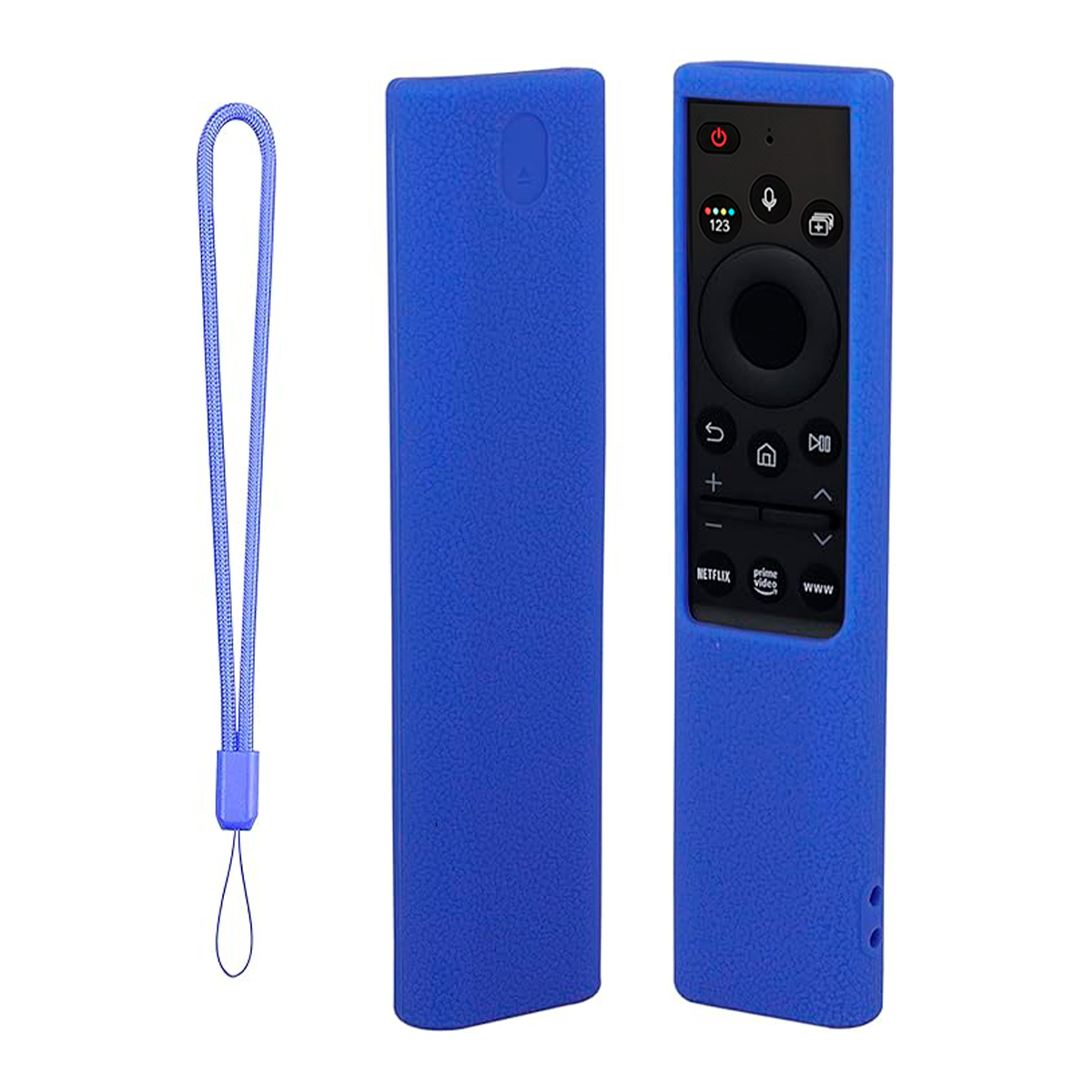 CONTROL REMOTO PARA SAMSUNG CON VOZ SMART 4K WS-2022+FUNDA AZUL - 1