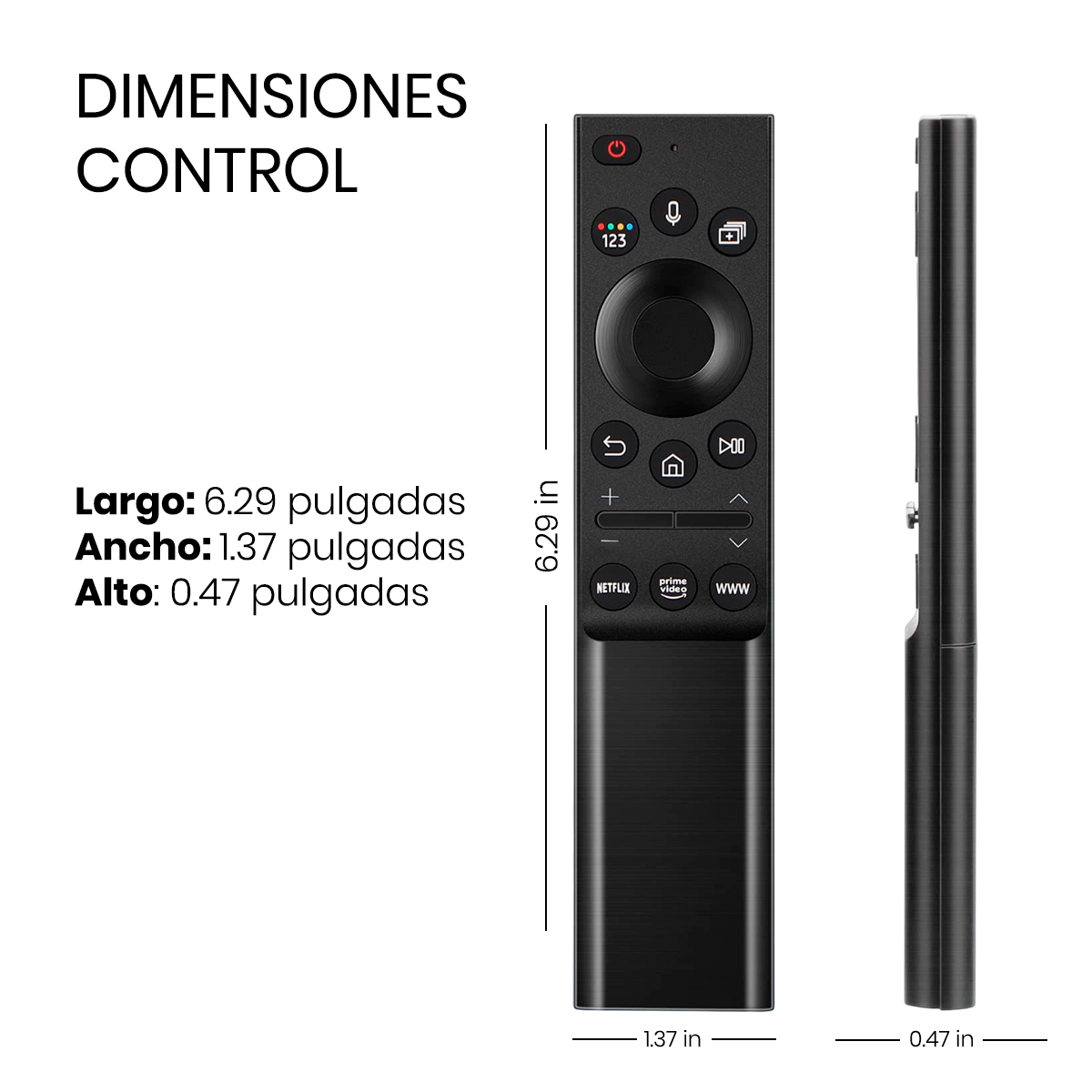 CONTROL REMOTO PARA SAMSUNG CON VOZ SMART 4K WS-2022+FUNDA AZUL - 6