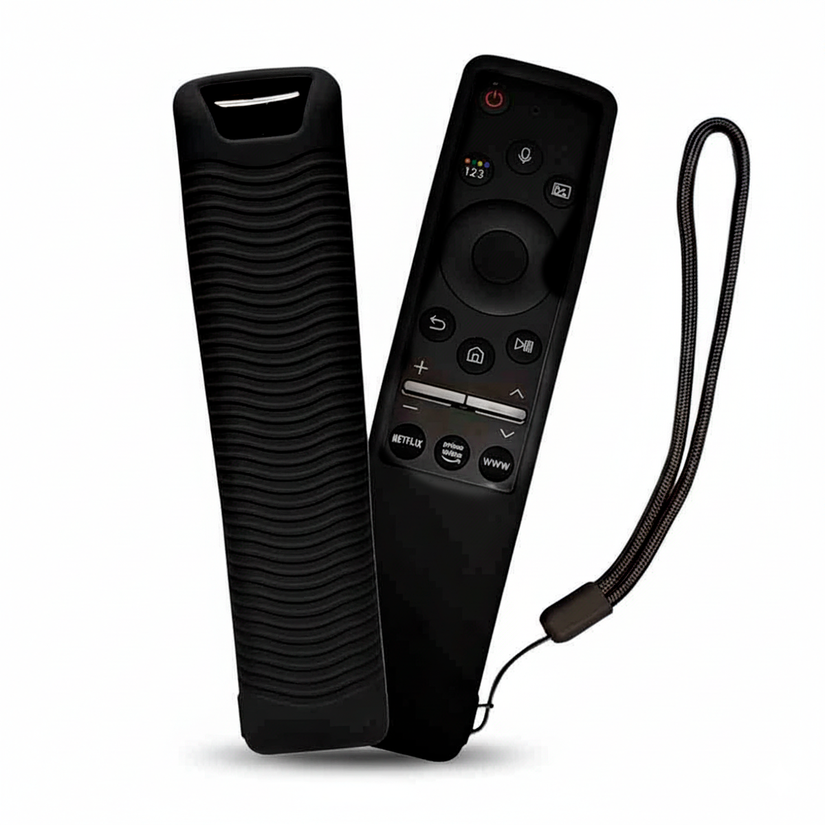 CONTROL PARA TV SAMSUNG COMANDO POR VOZ SMART + FUNDA COLOR NEGRO - 1