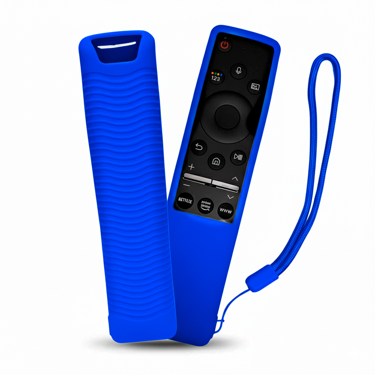 CONTROL PARA TV SAMSUNG COMANDO POR VOZ SMART + FUNDA COLOR AZUL - 1