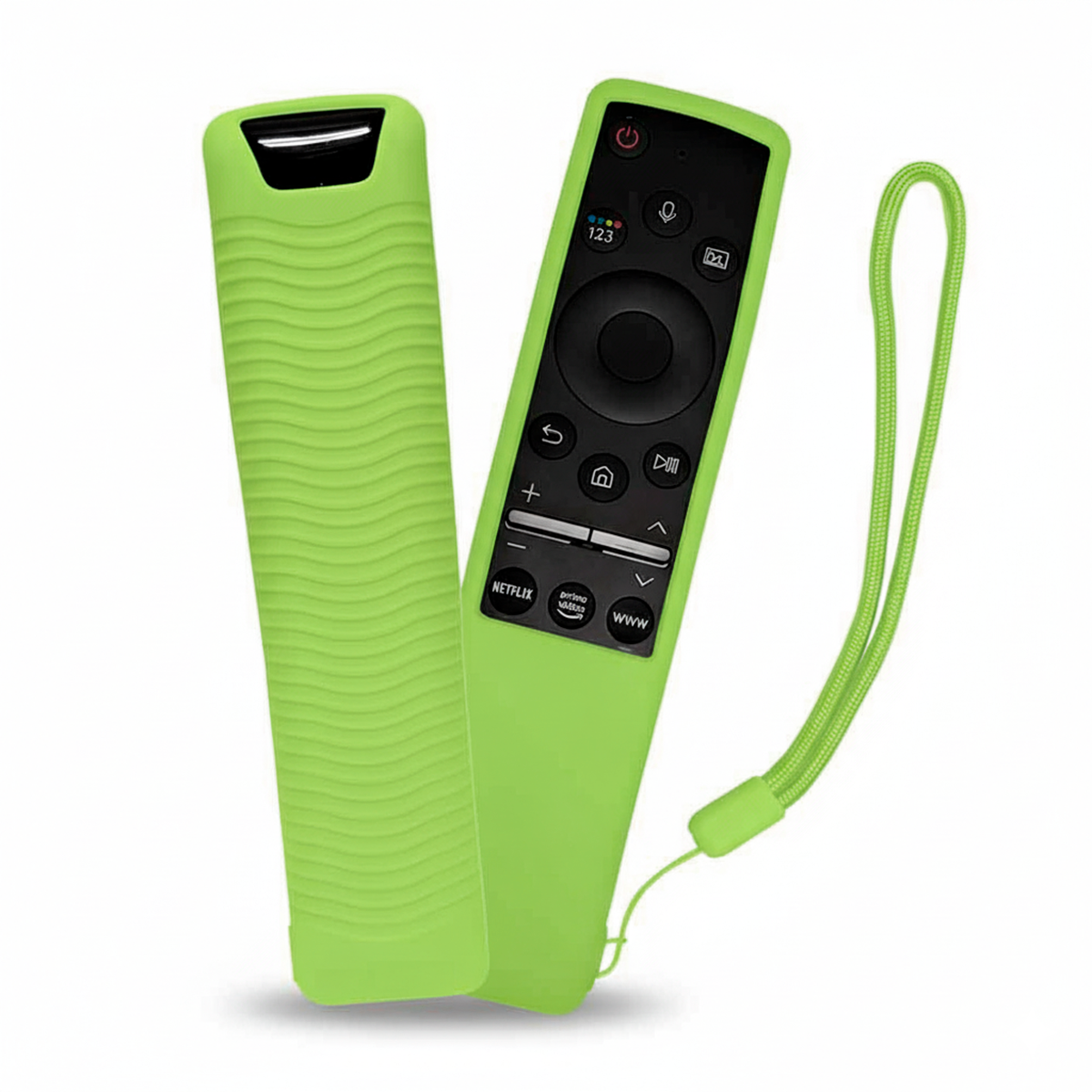 CONTROL PARA TV SAMSUNG COMANDO POR VOZ SMART + FUNDA COLOR VERDE NEÓN - 1