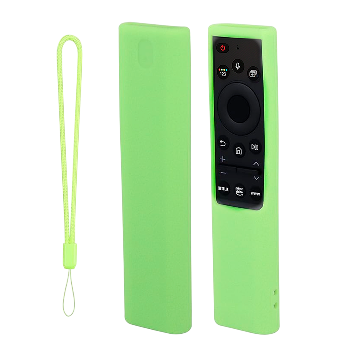 CONTROL REMOTO PARA SAMSUNG CON VOZ SMART 4K WS-2022+ FUNDA VERDE NEÓN - 1