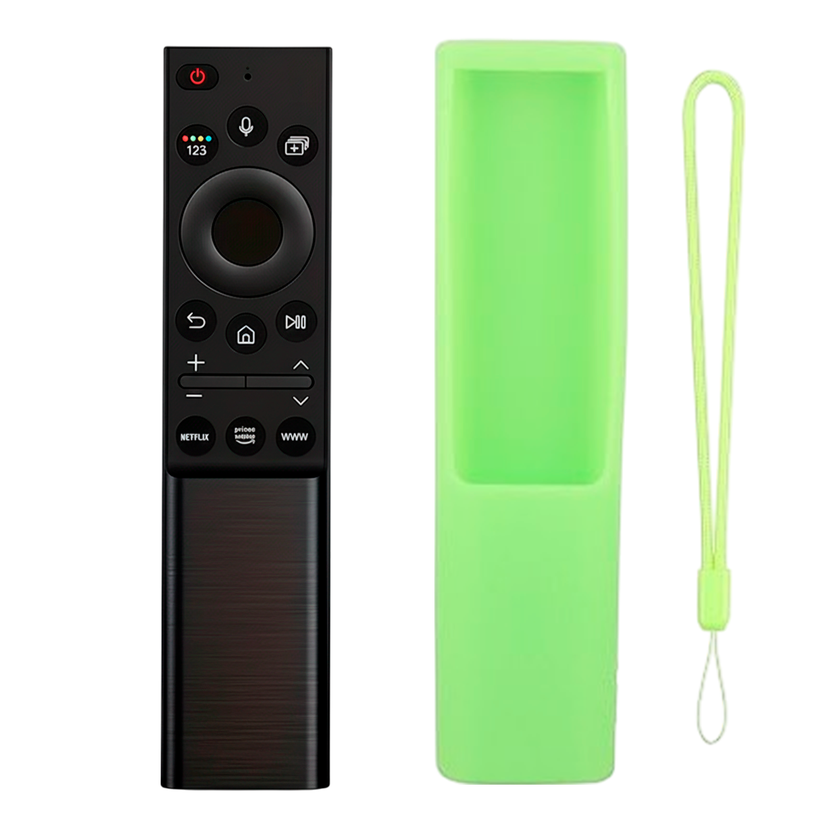 CONTROL REMOTO PARA SAMSUNG CON VOZ SMART 4K WS-2022+ FUNDA VERDE NEÓN - 7