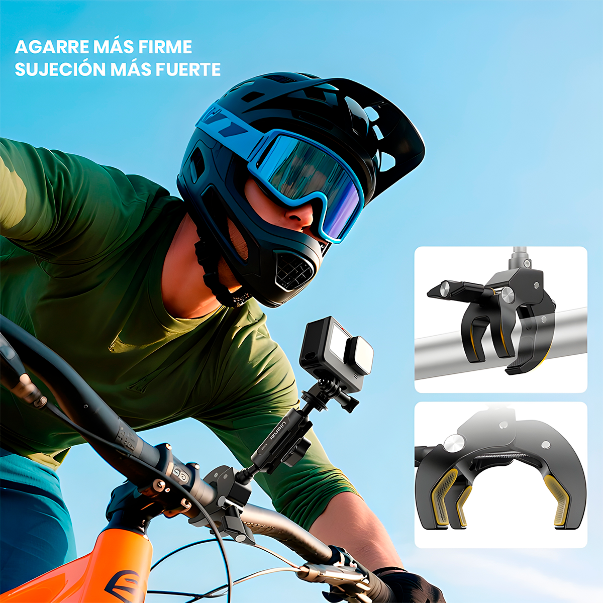 PINZA ABRAZADERA ULANZI R105 COMPATIBLE CON CÁMARAS DE ACCIÓN - 6
