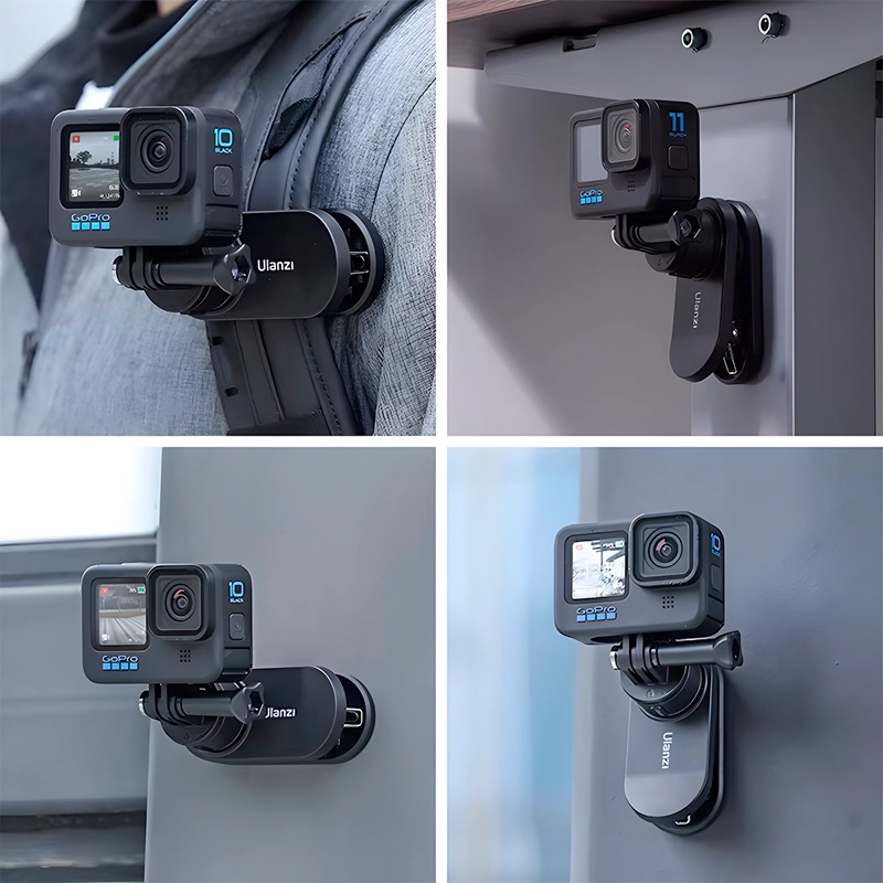 CLIP ULANZI CK02 CON ROSCA DE 14 COMPATIBLE CON CÁMARAS DE ACCIÓN - 6