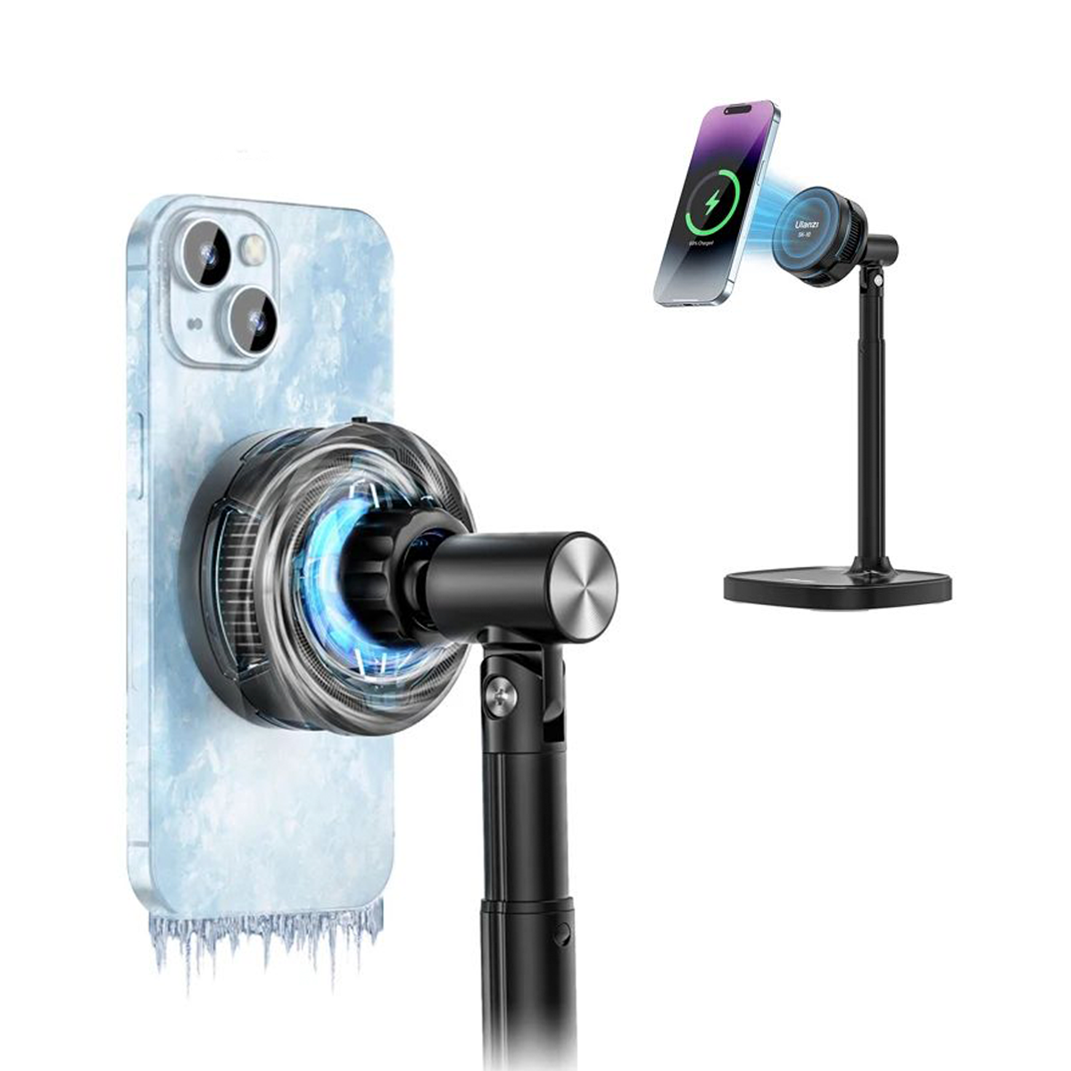 SOPORTE DE CELULAR MAGNETICO ULANZI SK-10 CON VENTILADOR DE REFRIGERACIÓN - 1
