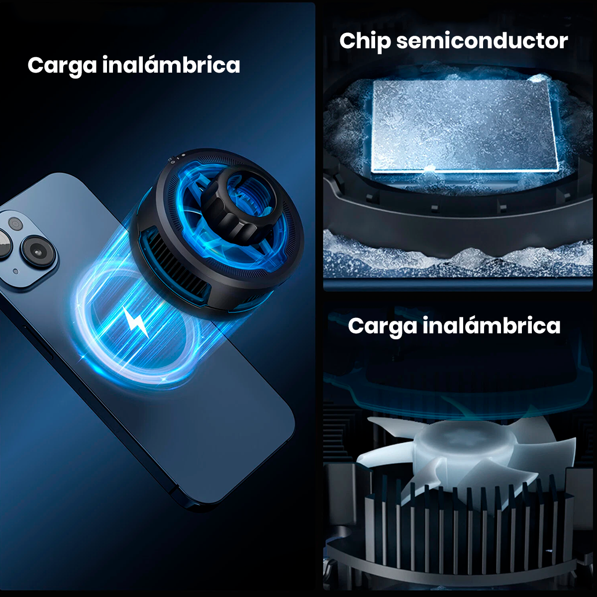SOPORTE DE CELULAR MAGNETICO ULANZI SK-10 CON VENTILADOR DE REFRIGERACIÓN - 8