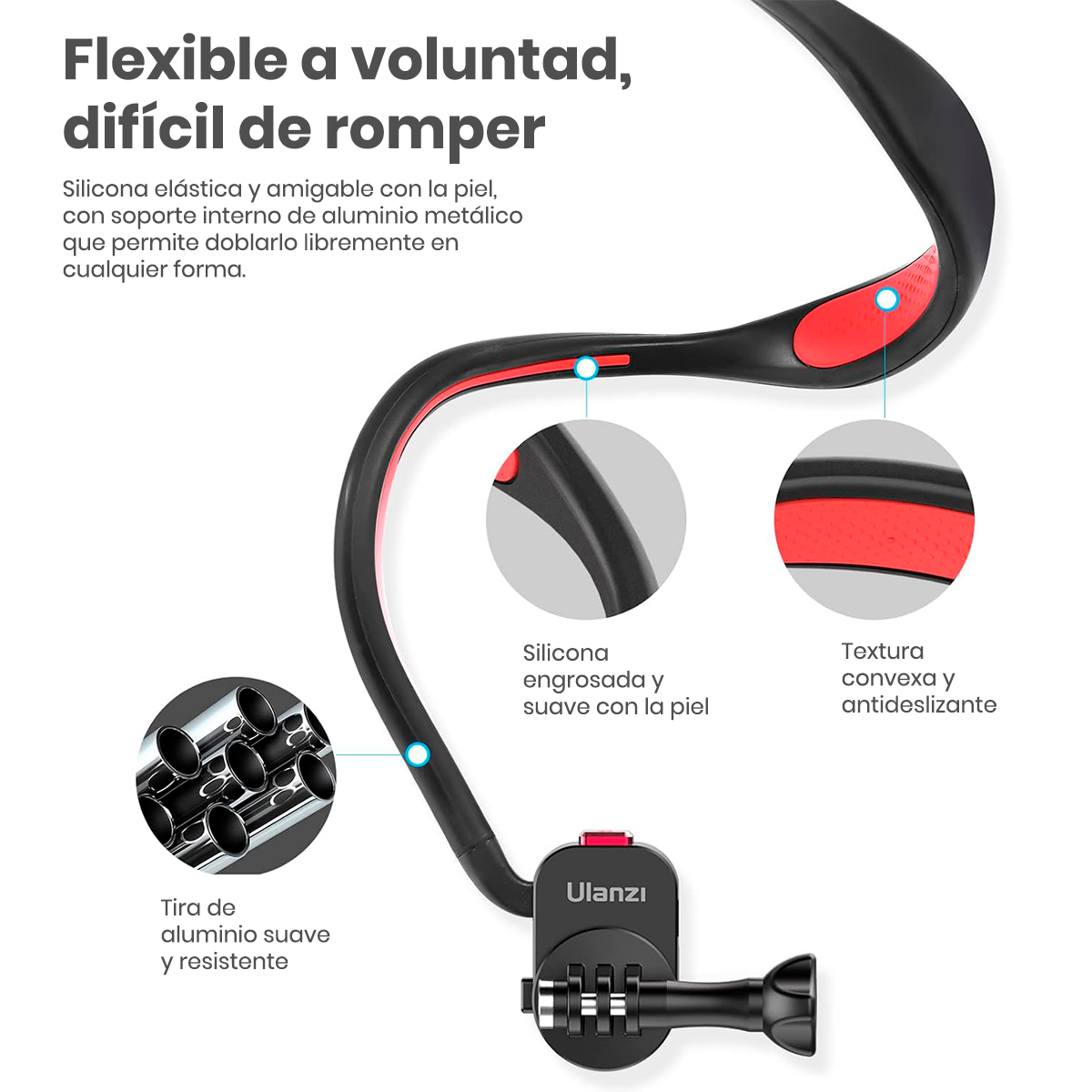 SOPORTE MAGNÉTICO DE CUELLO GO-QUICK II PARA CÁMARAS GOPRO - 6