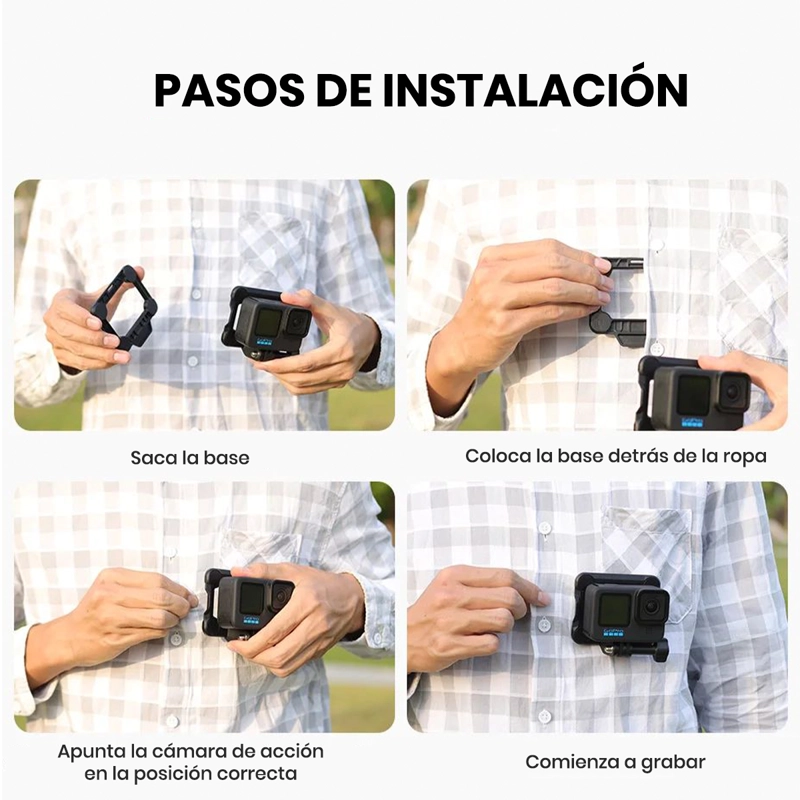SOPORTE MAGNÉTICO ULANZI GP-16 COMPATIBLE CON CÁMARAS DE ACCIÓN - 2