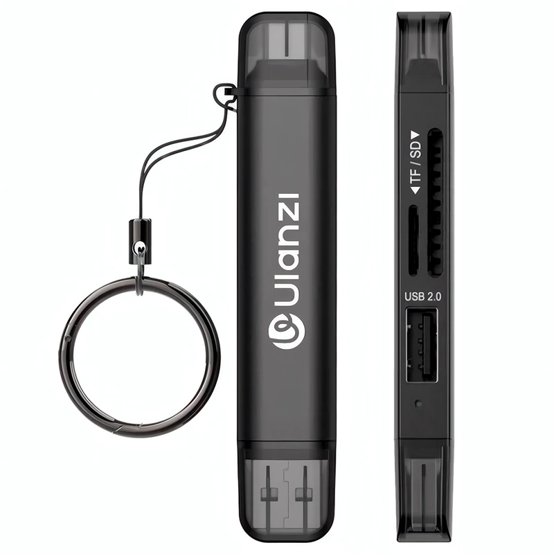 LECTOR DE TARJETAS ULANZI CR1 3 EN1  TIPO  USB C Y USB A  SD/TF/USB - 1