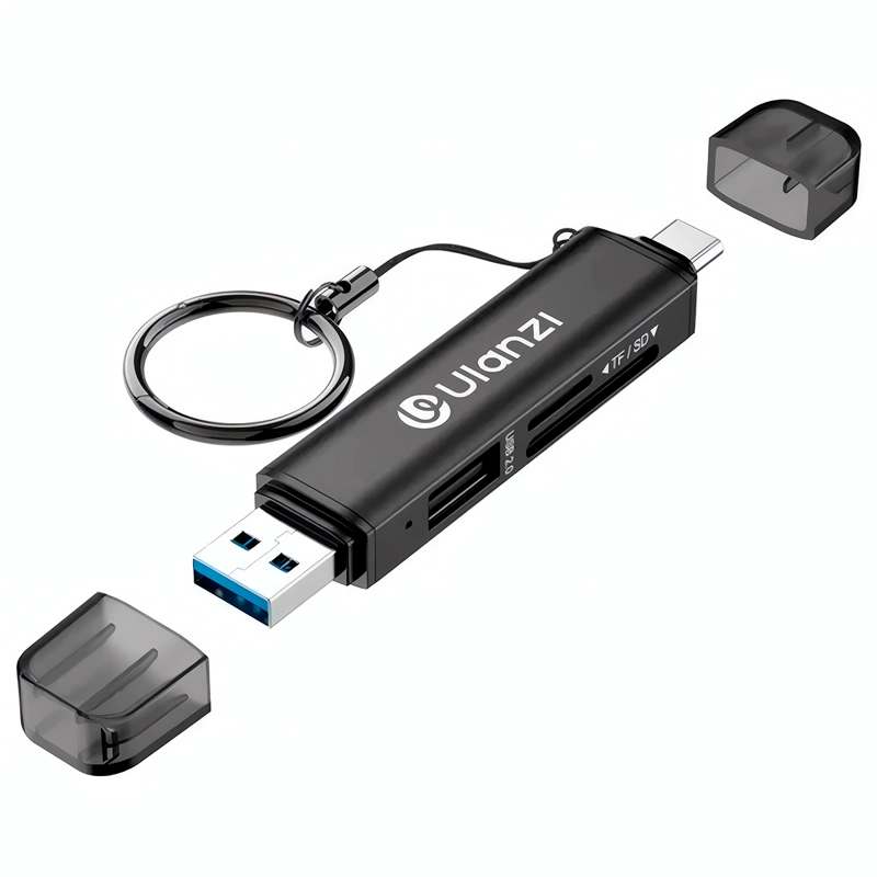 LECTOR DE TARJETAS ULANZI CR1 3 EN1  TIPO  USB C Y USB A  SD/TF/USB - 5