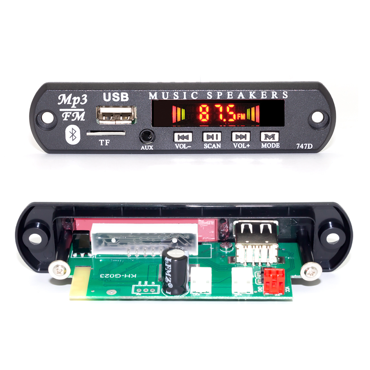 PANEL AMPLIFICADOR DE SONIDO 80 WATTS BLUETOOTH 5.0 MP3 FM Y AUXILIAR - 3