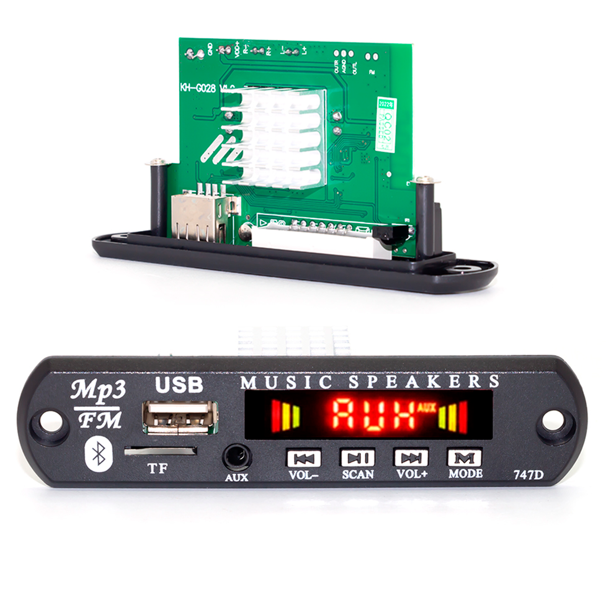 PANEL AMPLIFICADOR DE SONIDO 120 WATTS BLUETOOTH 5.0 MP3 FM AUXILIAR - 1