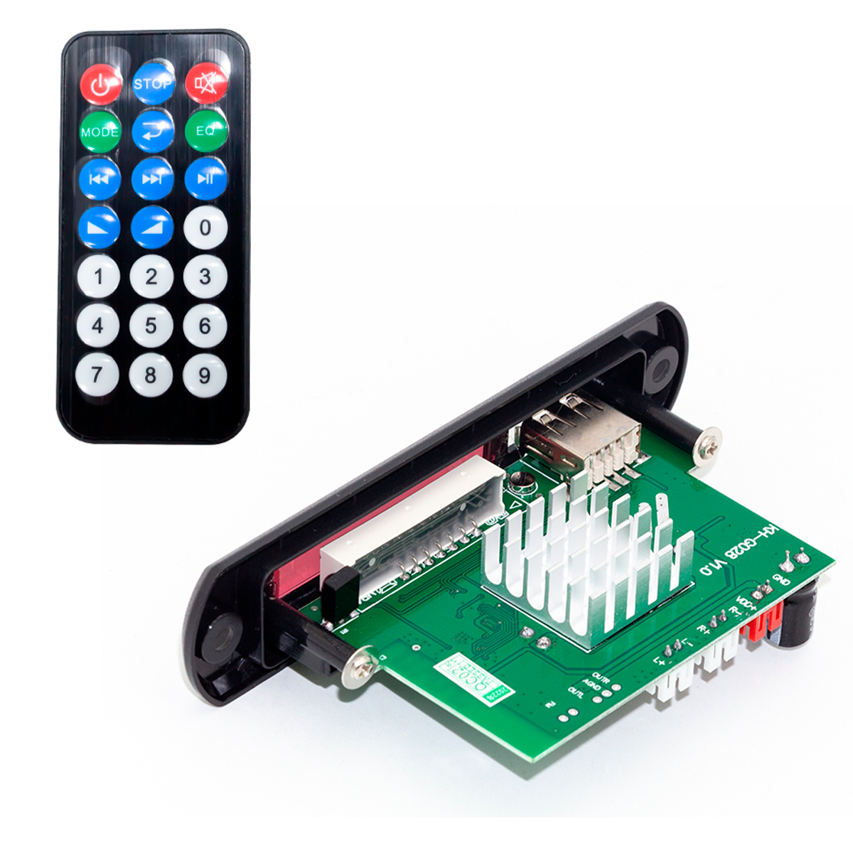 PANEL AMPLIFICADOR DE SONIDO 120 WATTS BLUETOOTH 5.0 MP3 FM AUXILIAR - 2