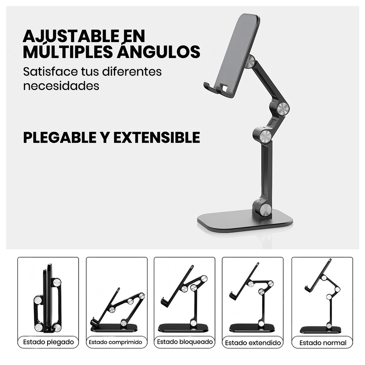 SOPORTE CELULAR TABLET PLEGABLE PARA ESCRITORIO - 2