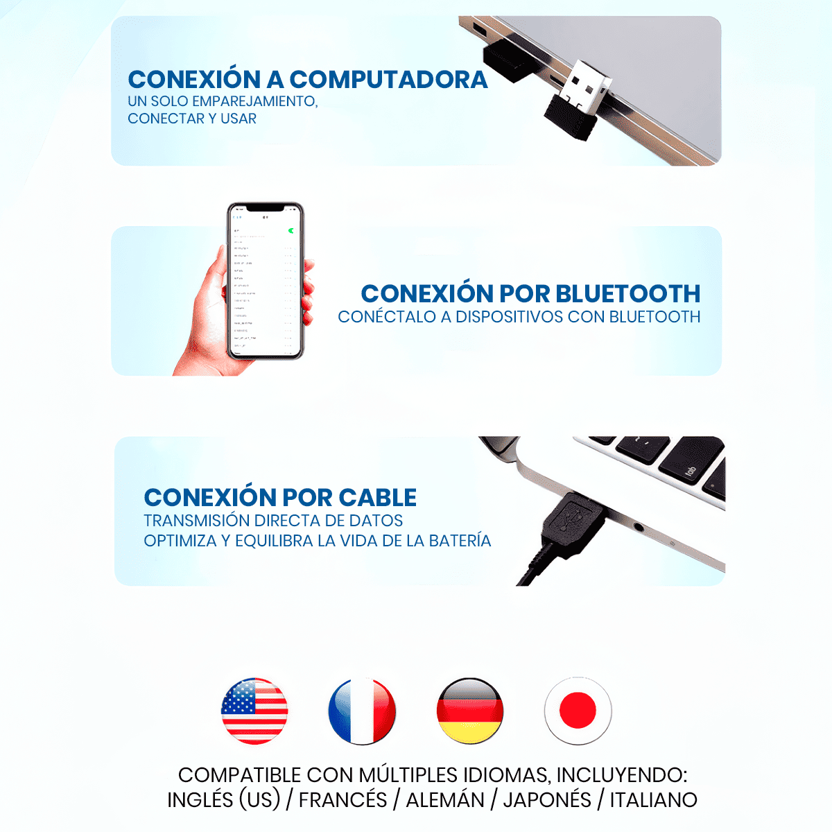 LECTOR DE CÓDIGO DE BARRAS NETUM NT-2100 1D INALÁMBRICO CCD. - 6