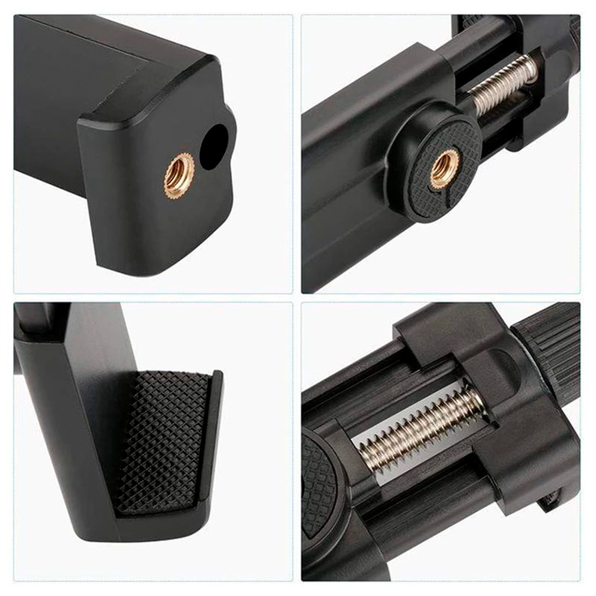 TRÍPODE MULTIUSOS PARA CÁMARAS Y CELULARES + ADAPTADOR CELULAR 360° - 5