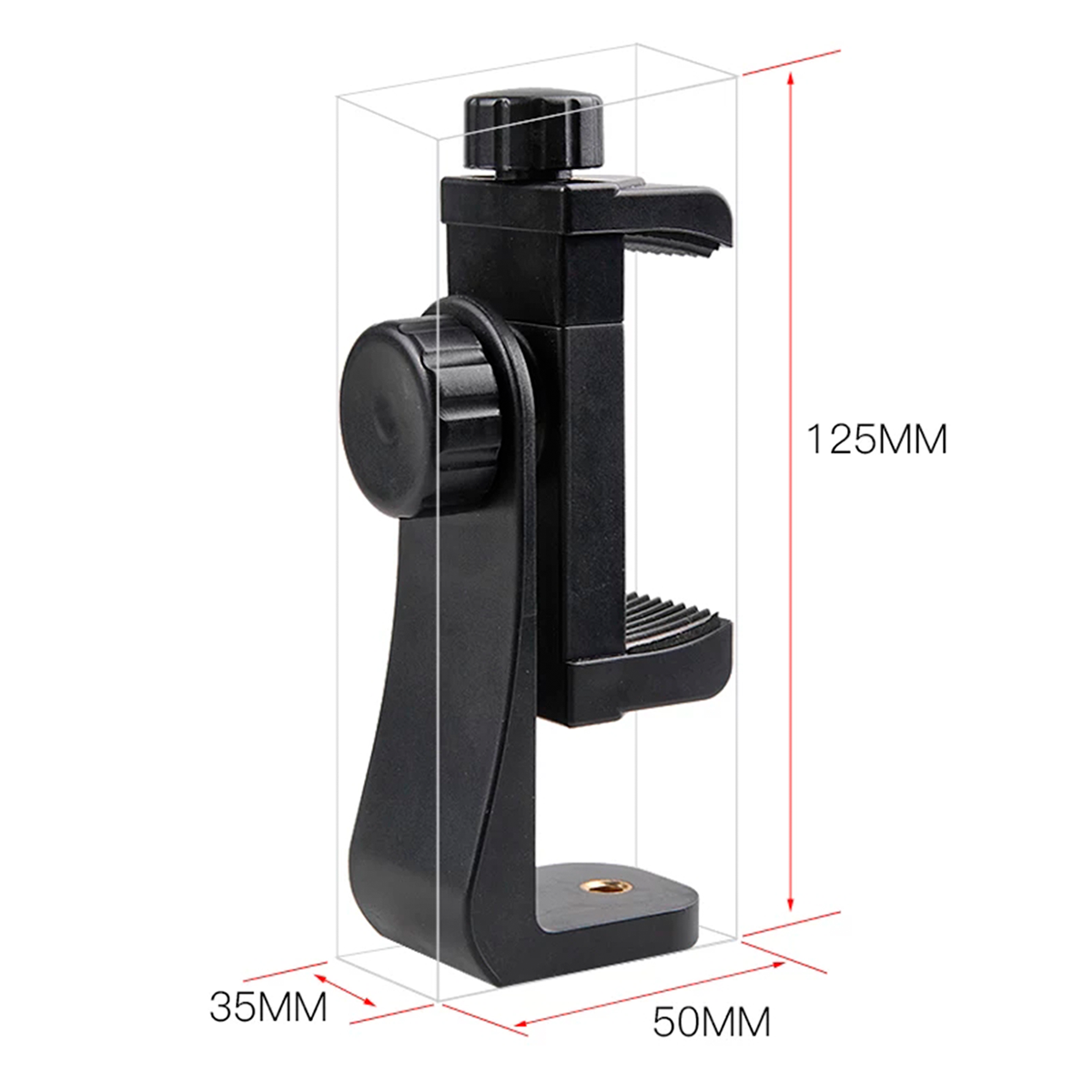 TRÍPODE MULTIUSOS PARA CÁMARAS Y CELULARES + ADAPTADOR CELULAR 360° - 6