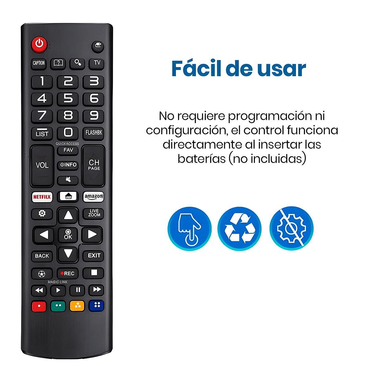 CONTROL REMOTO PARA TV LG LCD AKB750953 - 3