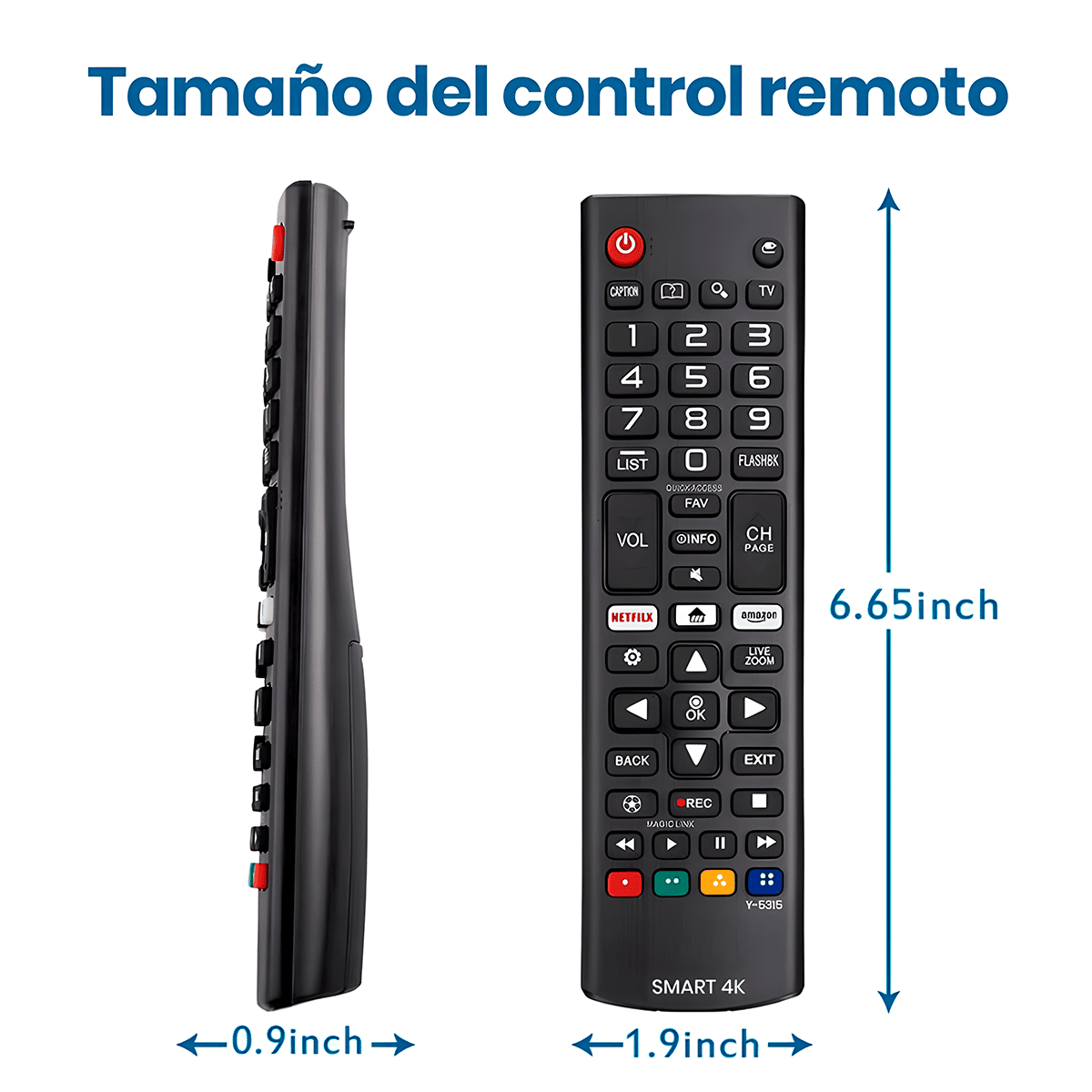CONTROL REMOTO PARA TV LG LCD AKB750953 - 6