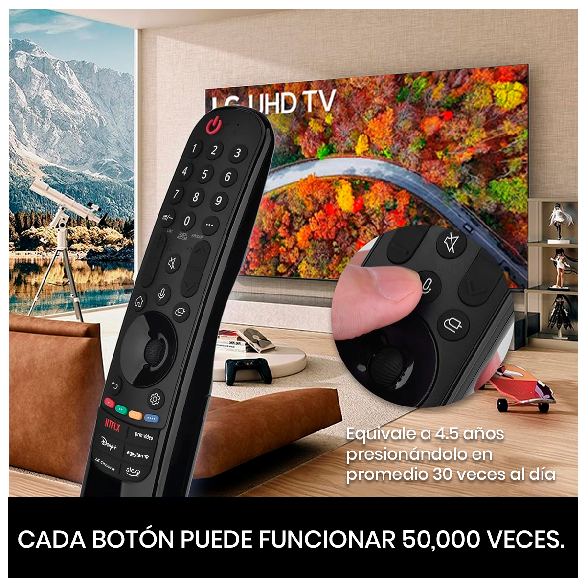CONTROL REMOTO SMART CON VOZ PARA TV LG MR24GA - 2