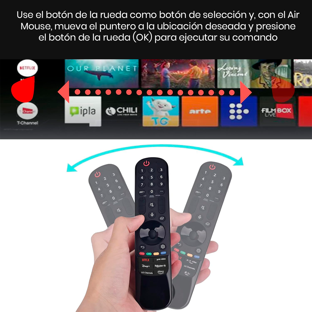 CONTROL REMOTO SMART CON VOZ PARA TV LG MR24GA - 4