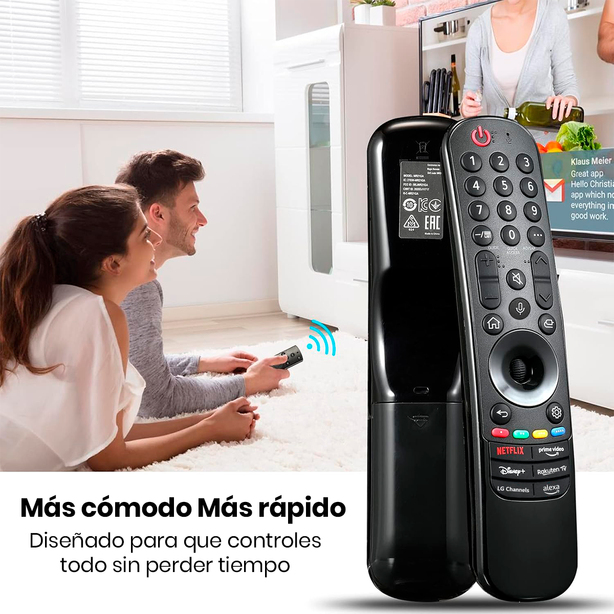 CONTROL REMOTO SMART CON VOZ PARA TV LG MR24GA - 5
