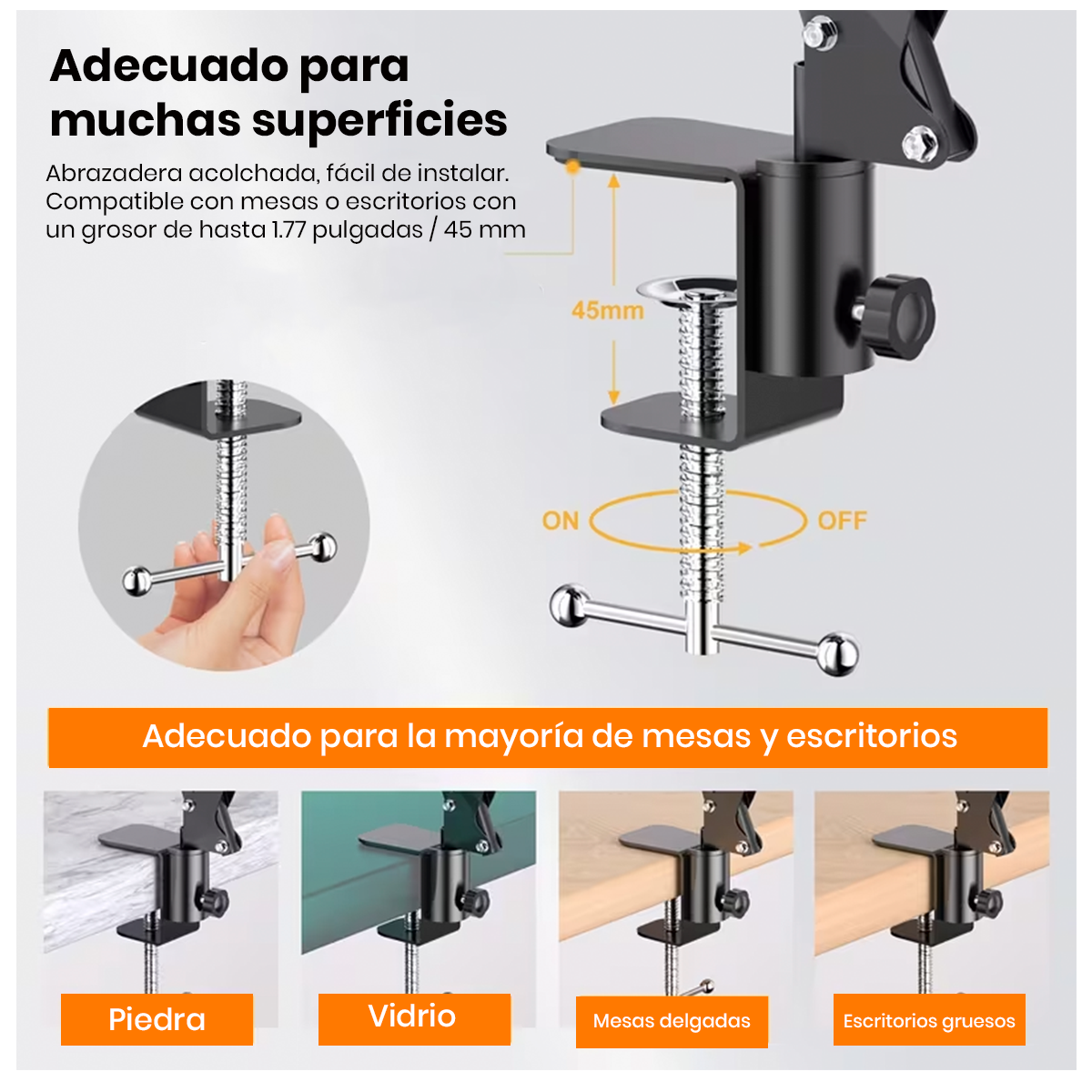 SOPORTE DE BRAZO FLEXIBLE ML-E4 PARA CELULAR - 3