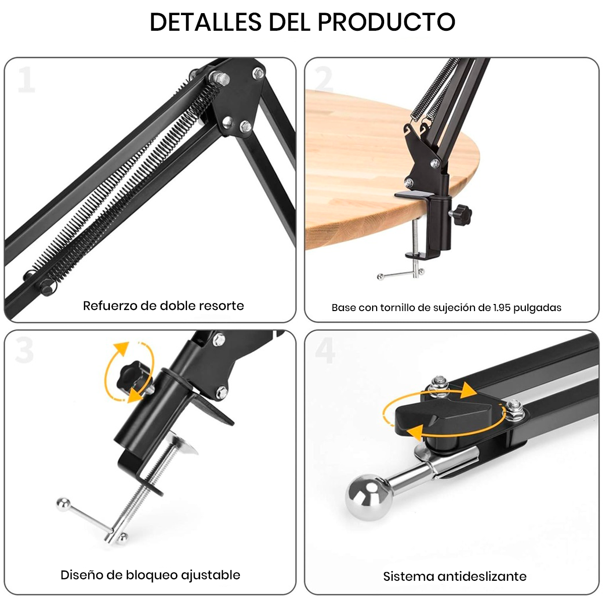 SOPORTE DE BRAZO FLEXIBLE ML-E4 PARA CELULAR - 6