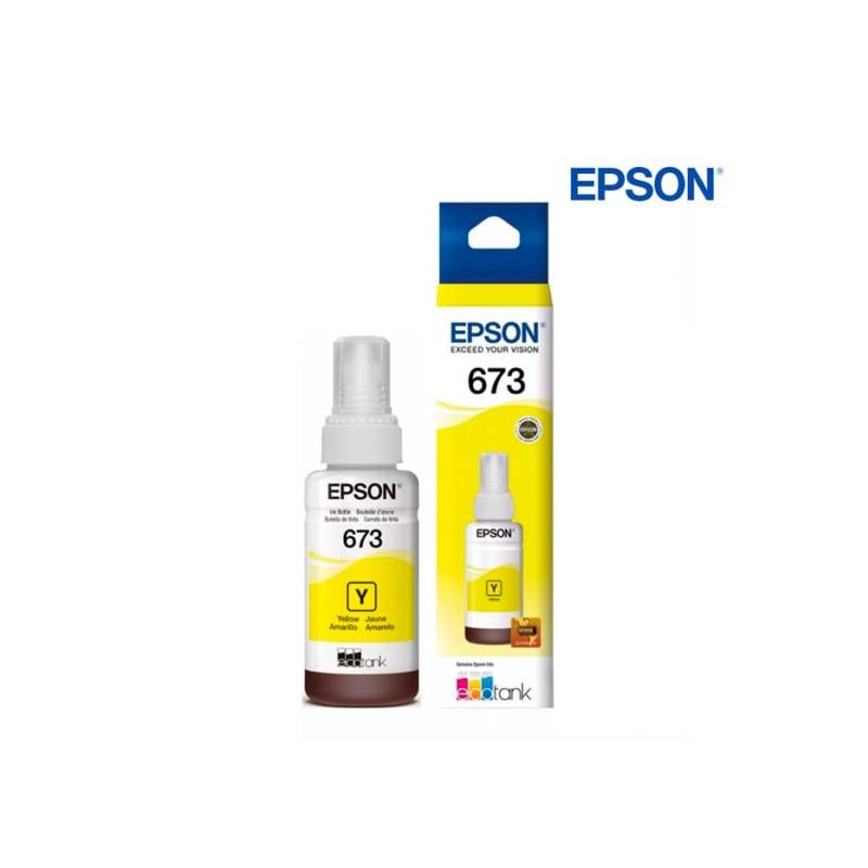 TINTA EPSON T673420 AMARILLO BOTELLA ORIGINAL - 1