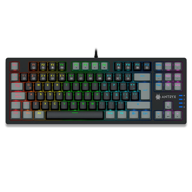 TECLADO MECÁNICO TKL ANTRYX MK840L BLACK Y GRAY - 1