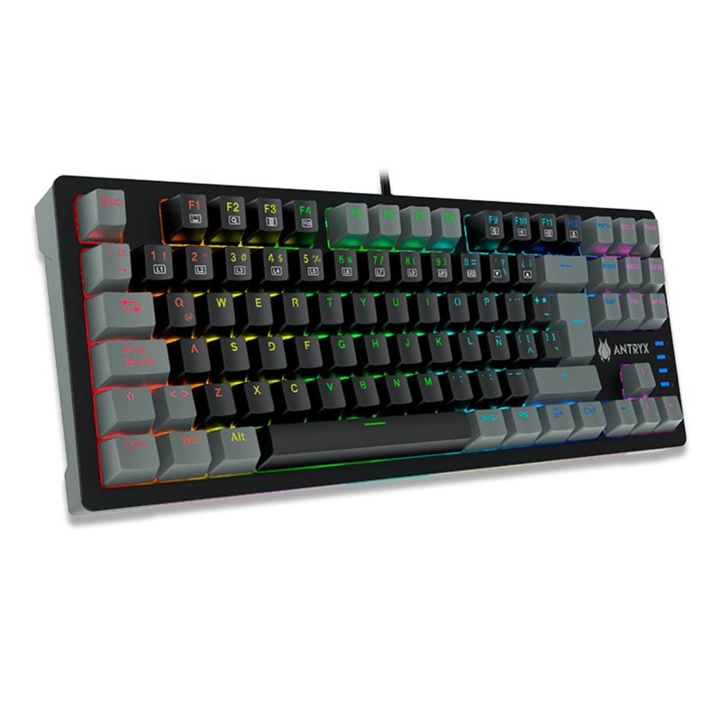 TECLADO MECÁNICO TKL ANTRYX MK840L BLACK Y GRAY - 2