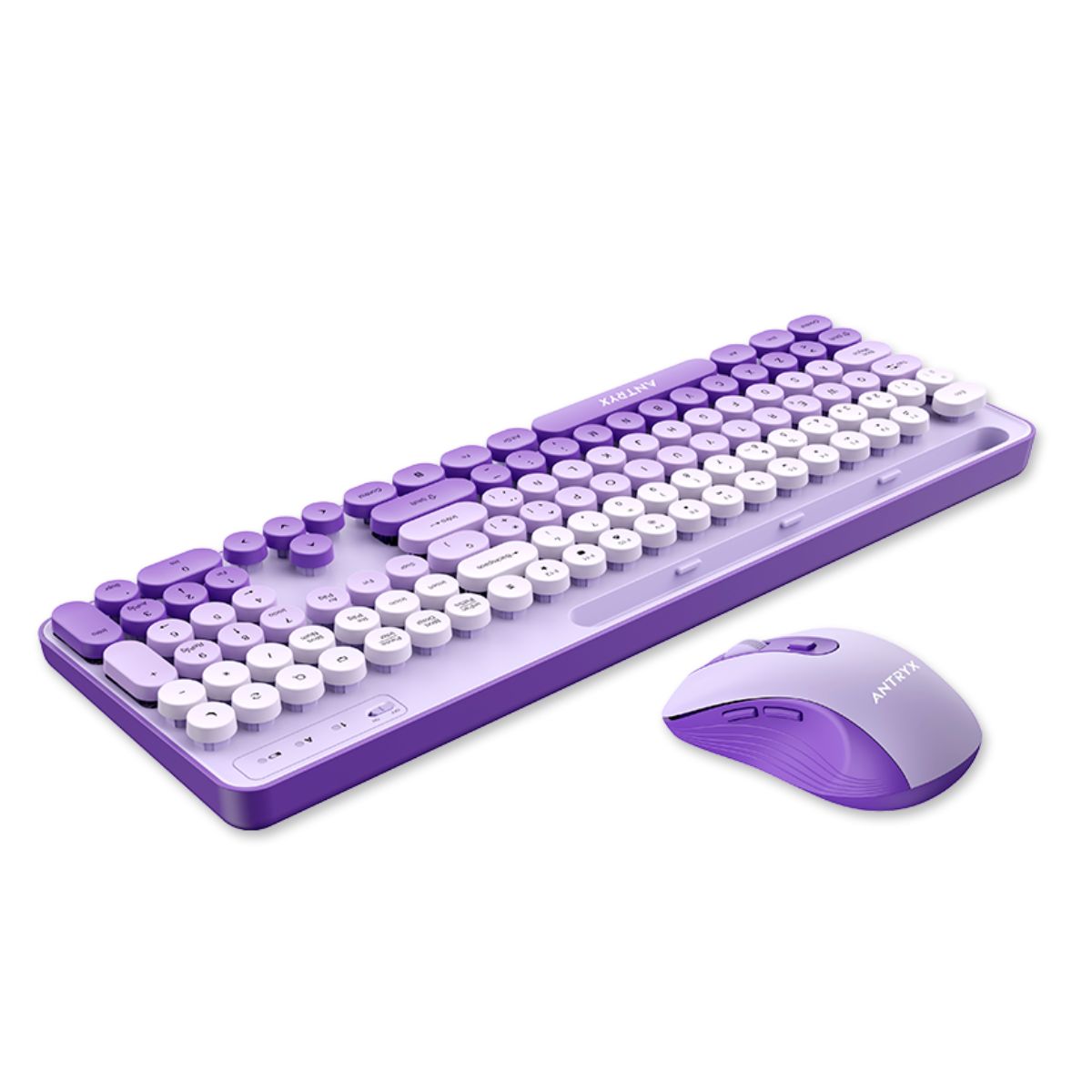 KIT WIRELESS TECLADO + MOUSE ANTRYX WS-970 PURPLE, HOLDER SLOT (ASC-WS970PE) - 3