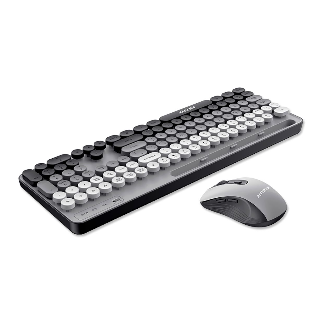 KIT WIRELESS TECLADO + MOUSE ANTRYX WS-970 GRAY, HOLDER SLOT (ASC-WS970GY) - 2