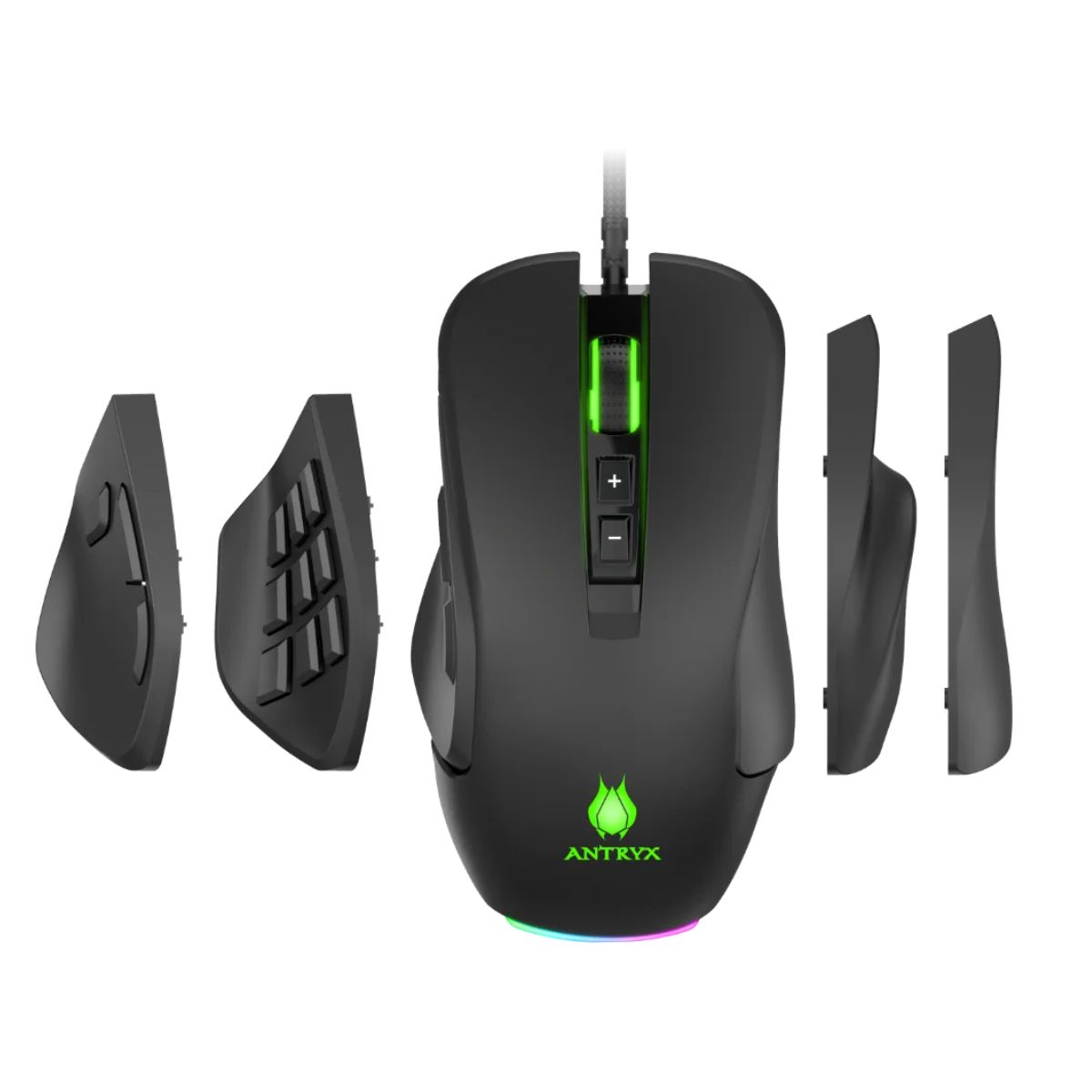 MOUSE GAMING ANTRYX CHROME STORM XCALIBUR DPI 16400, RGB (AGM-CS7500K) - 2