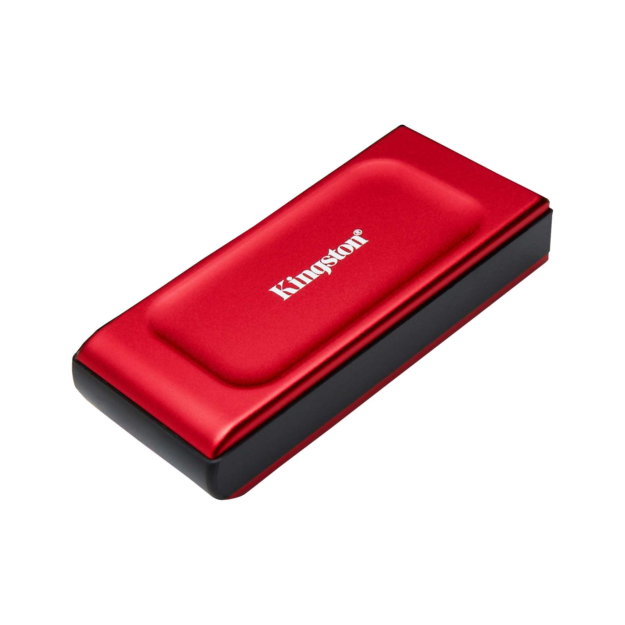 DISCO SÓLIDO EXTERNA KINGSTON XS1000 2TB USB 3.2 GEN 2 TIPO-C ROJO - 3