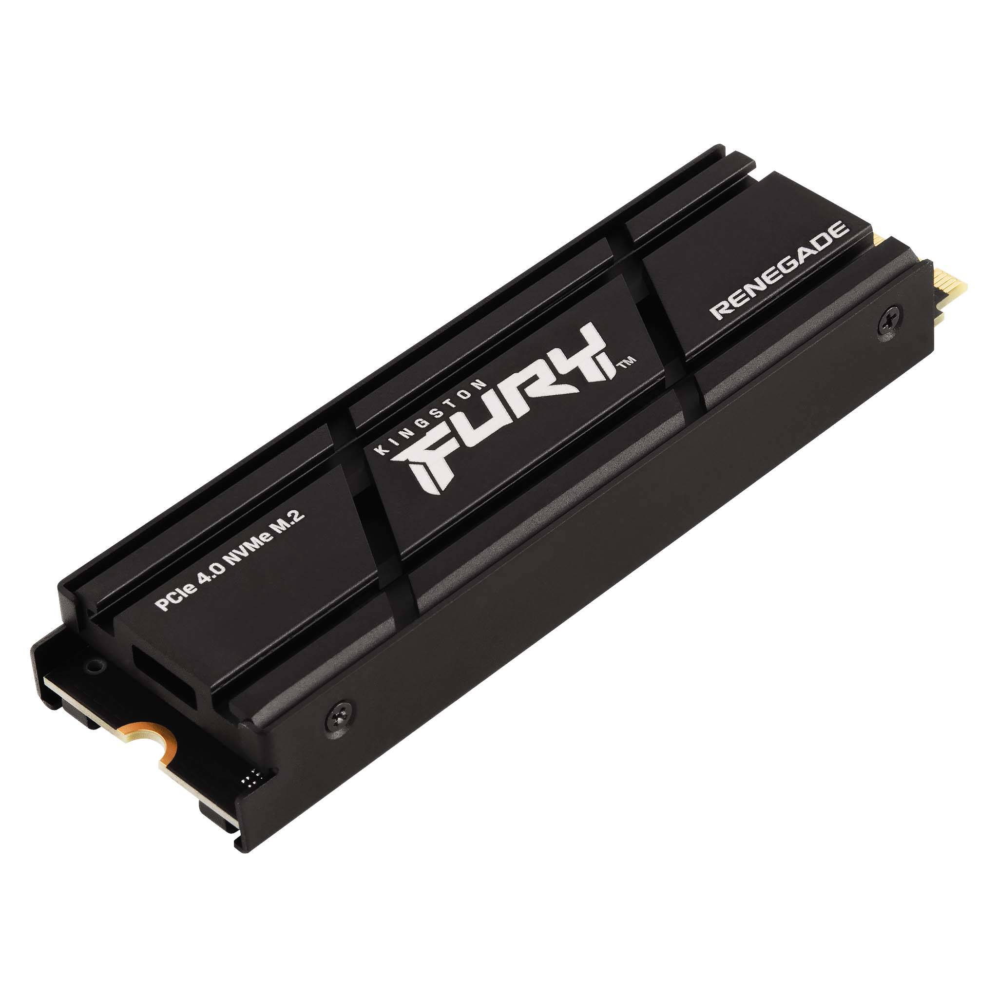 DISCO SSD 1TB KINGSTON FURY RENEGADE PCIE 4.0 M.2 CON DISIPADOR TÉRMICO PARA PC Y PS5 - 2