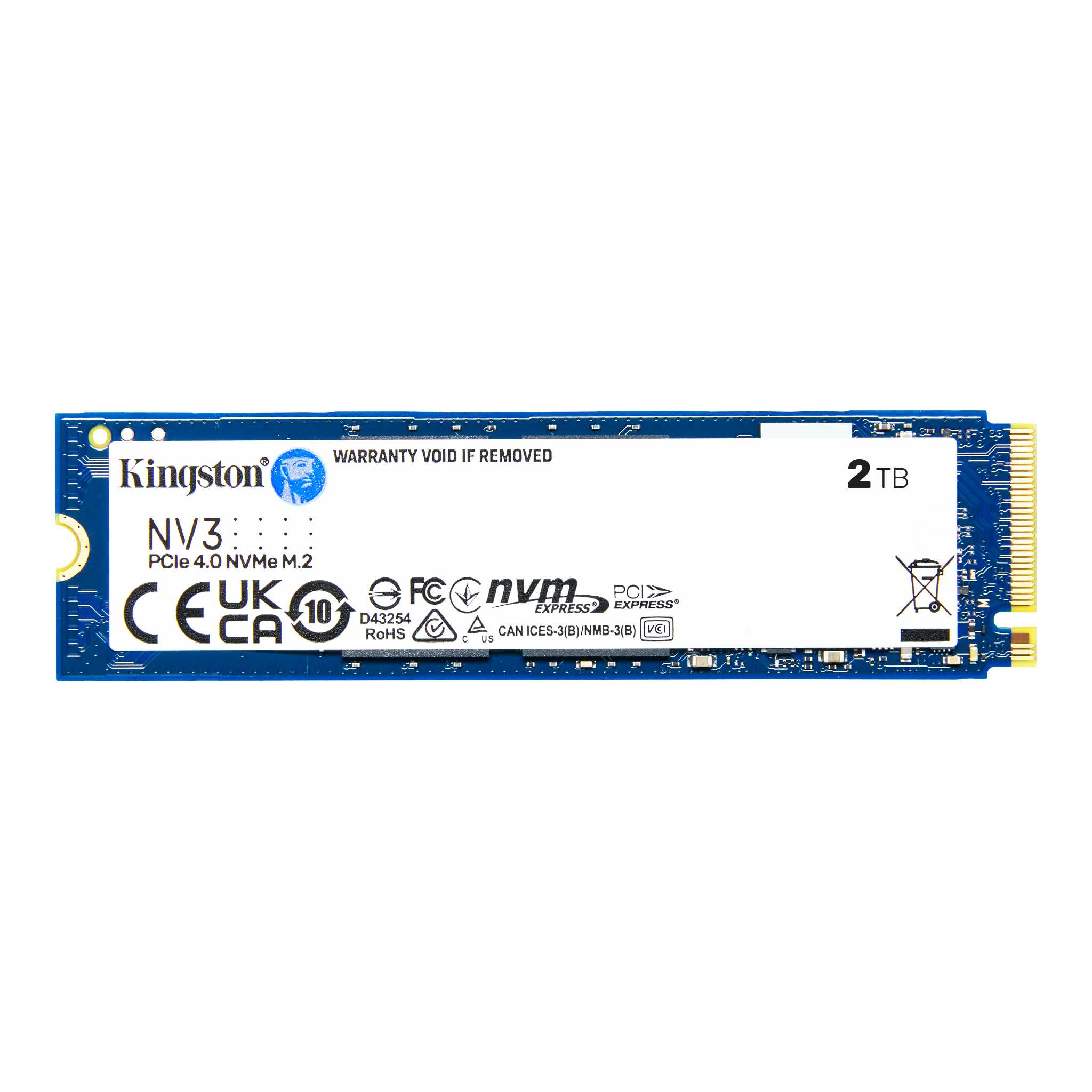DISCO SÓLIDO M.2 2TB NVME KINGSTON NV3 SSD PCIE 4.0 - 3