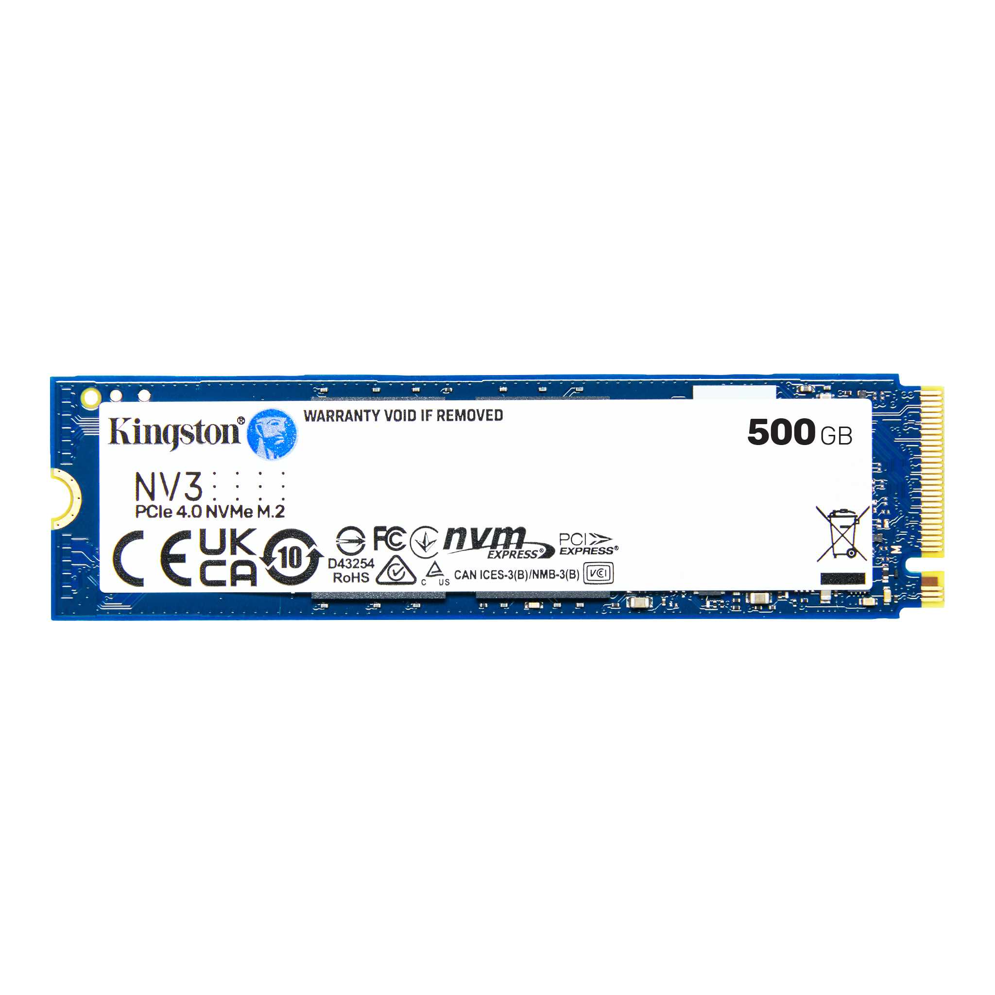 DISCO SÓLIDO M.2 500GB NVME KINGSTON NV3 SSD PCIE 4.0 - 2