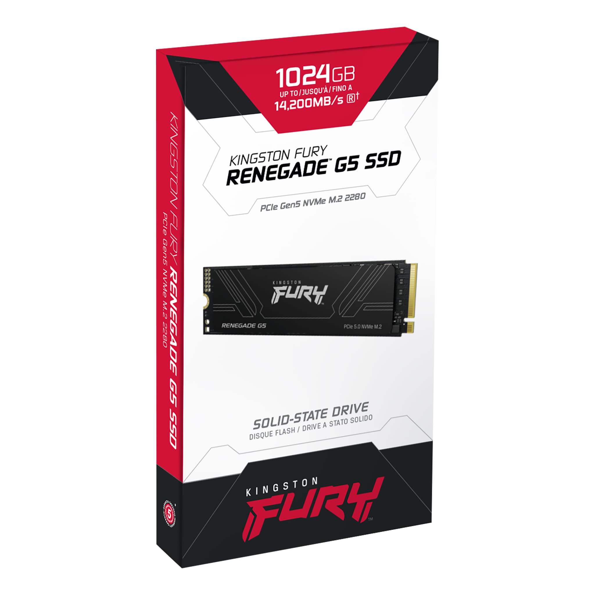 DISCO SOLIDO KINGSTON 1TB FURY RENEGADE G5 M.2 2280 NVME PCIE 5.0 X4 - 2