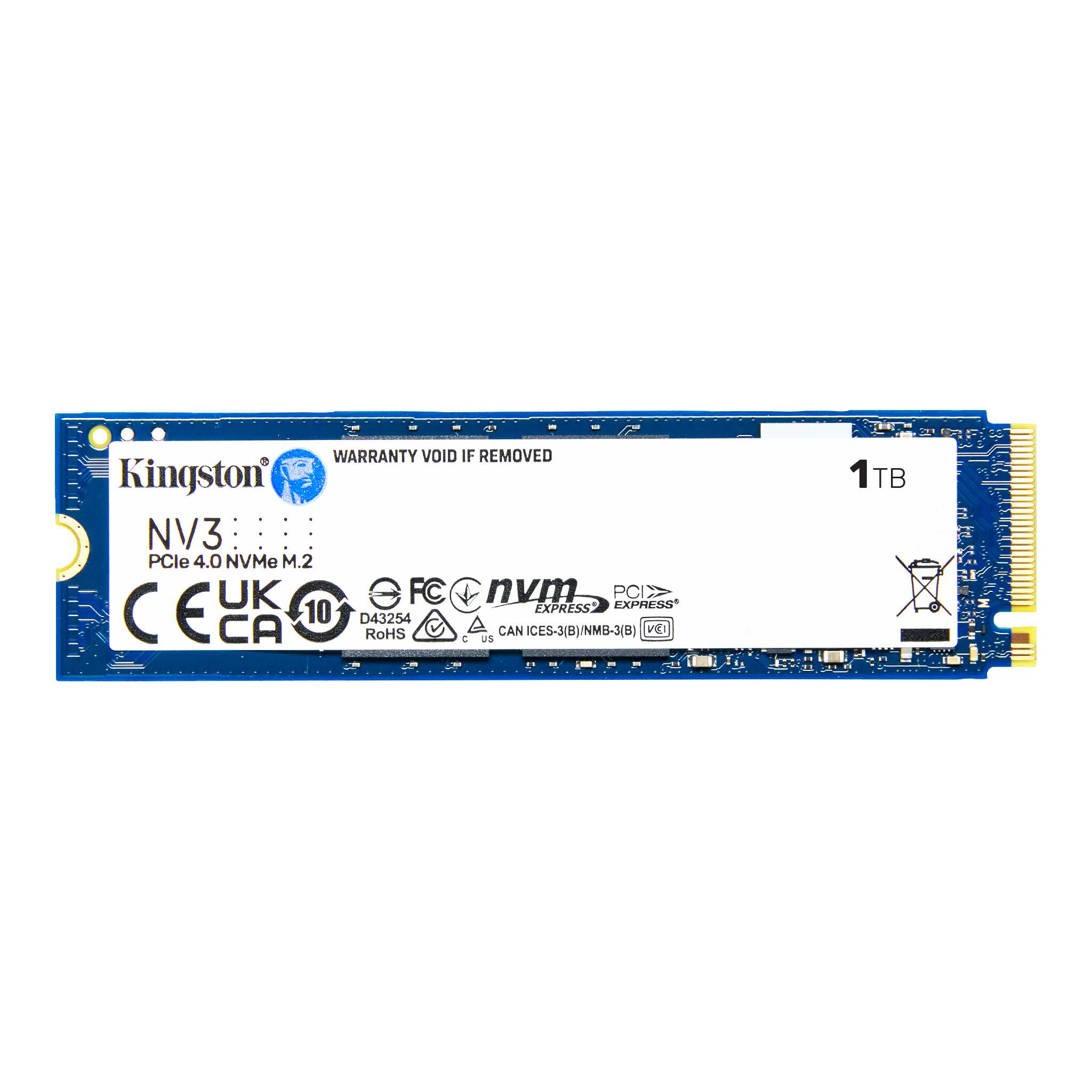 DISCO SÓLIDO 1TB KINGSTON NV3 M.2 2280 NVME PCIE 4.0 SNV3S/1000G - 3