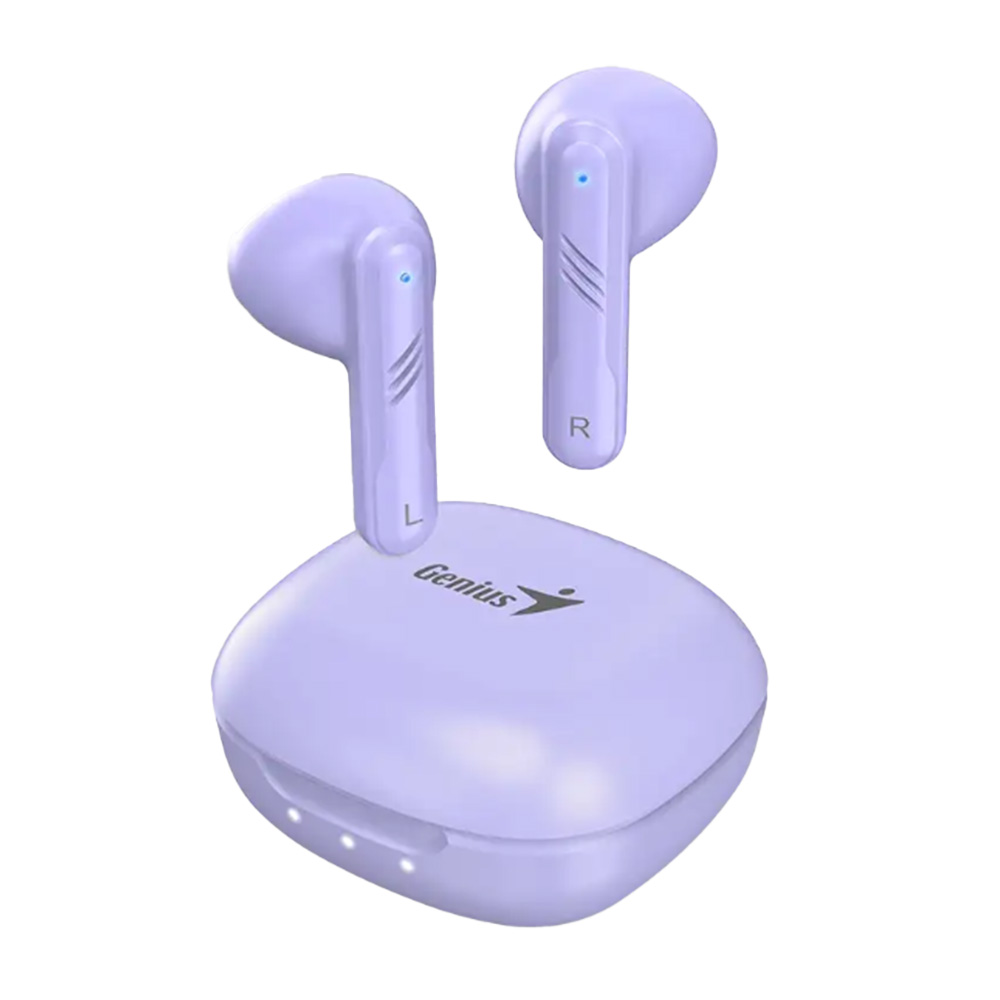 AUDÍFONOS GENIUS HS-M905BT TRUE WIRELESS BLUETOOTH LIGHT PURPLE CON MICRÓFONO - 3