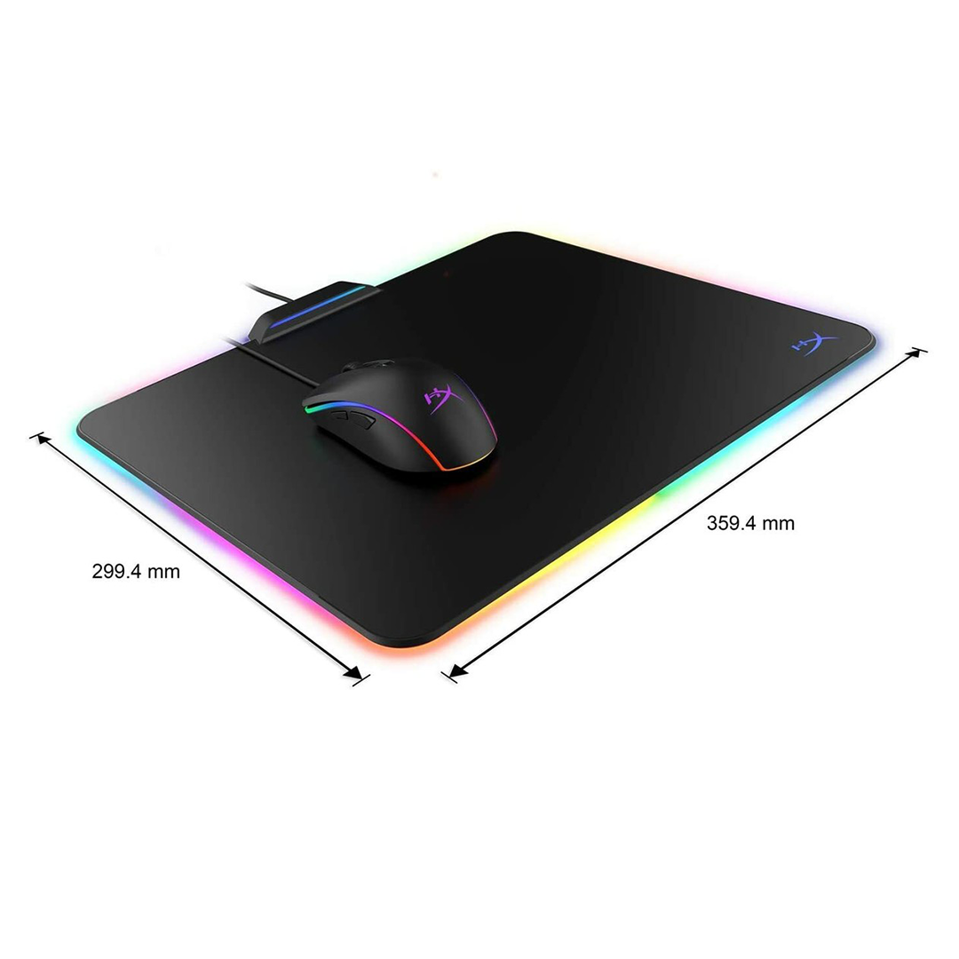 MOUSE PAD GAMING HYPERX FURY ULTRA RGB HX-MPFU-M ILUMINACIÓN LED BASE RÍGIDA - 2