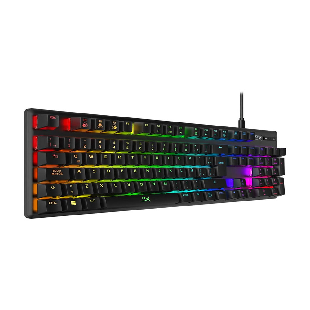 TECLADO GAMER HYPERX ALLOY ORIGINS MECÁNICO RGB SWITCH BLUE ESPAÑOL HX-KB6BLX-LA - 2