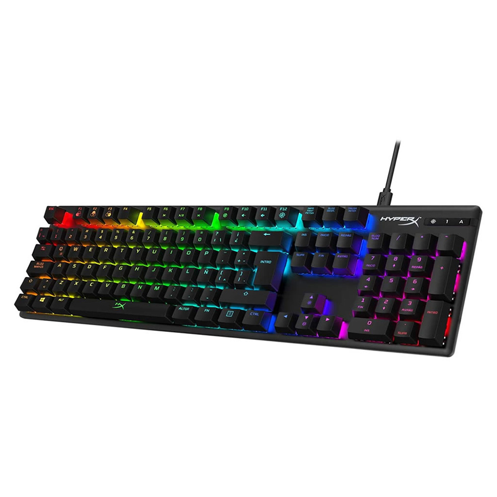 TECLADO GAMER HYPERX ALLOY ORIGINS MECÁNICO RGB SWITCH BLUE ESPAÑOL HX-KB6BLX-LA - 3